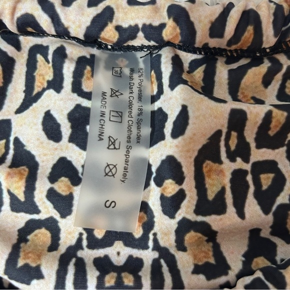 Leopard Print String Bikini Bottoms Sexy Animal Print Swimsuit‎ - Picture 3 of 3